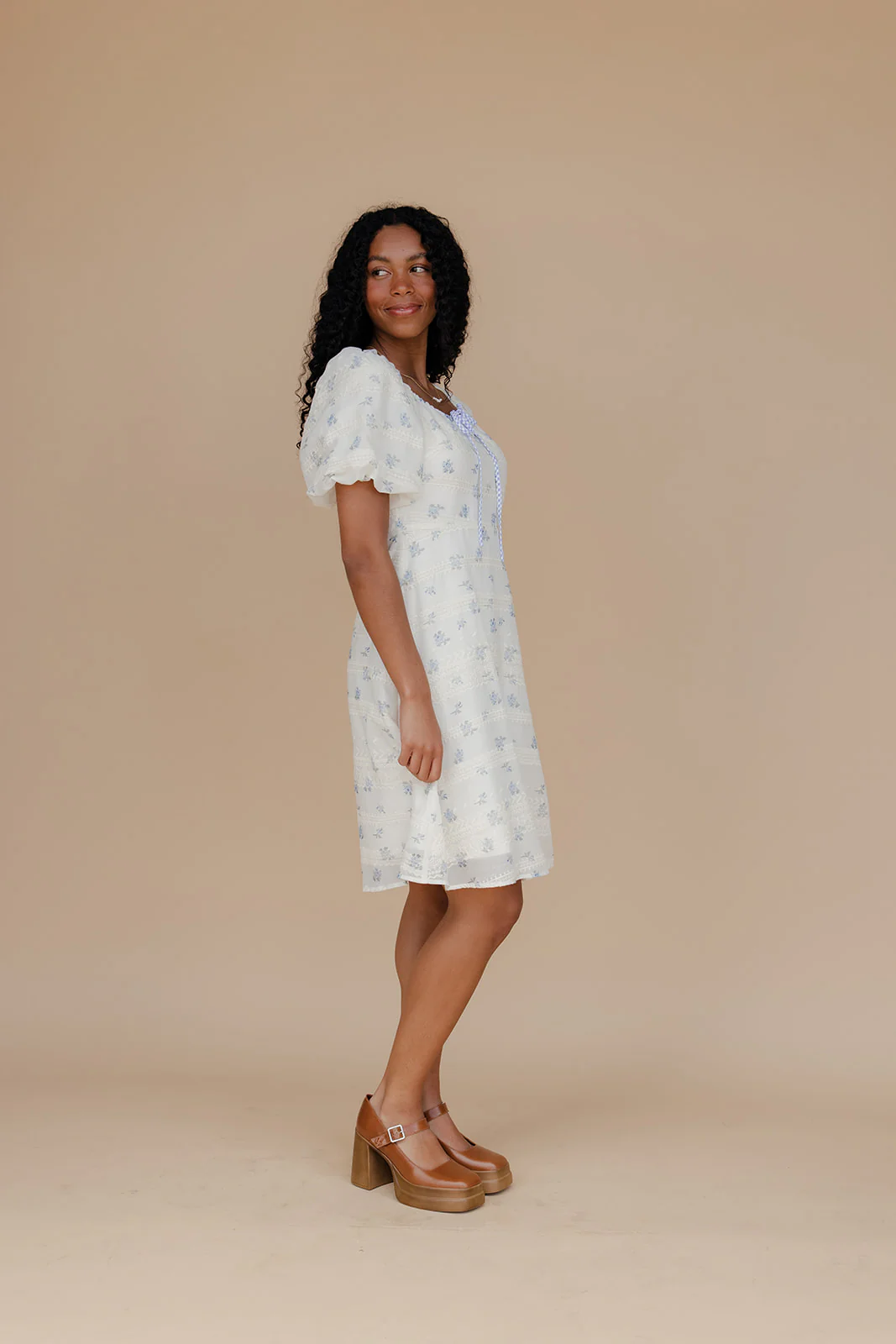 Coastal Bay Puff Sleeve Dress - Image 6