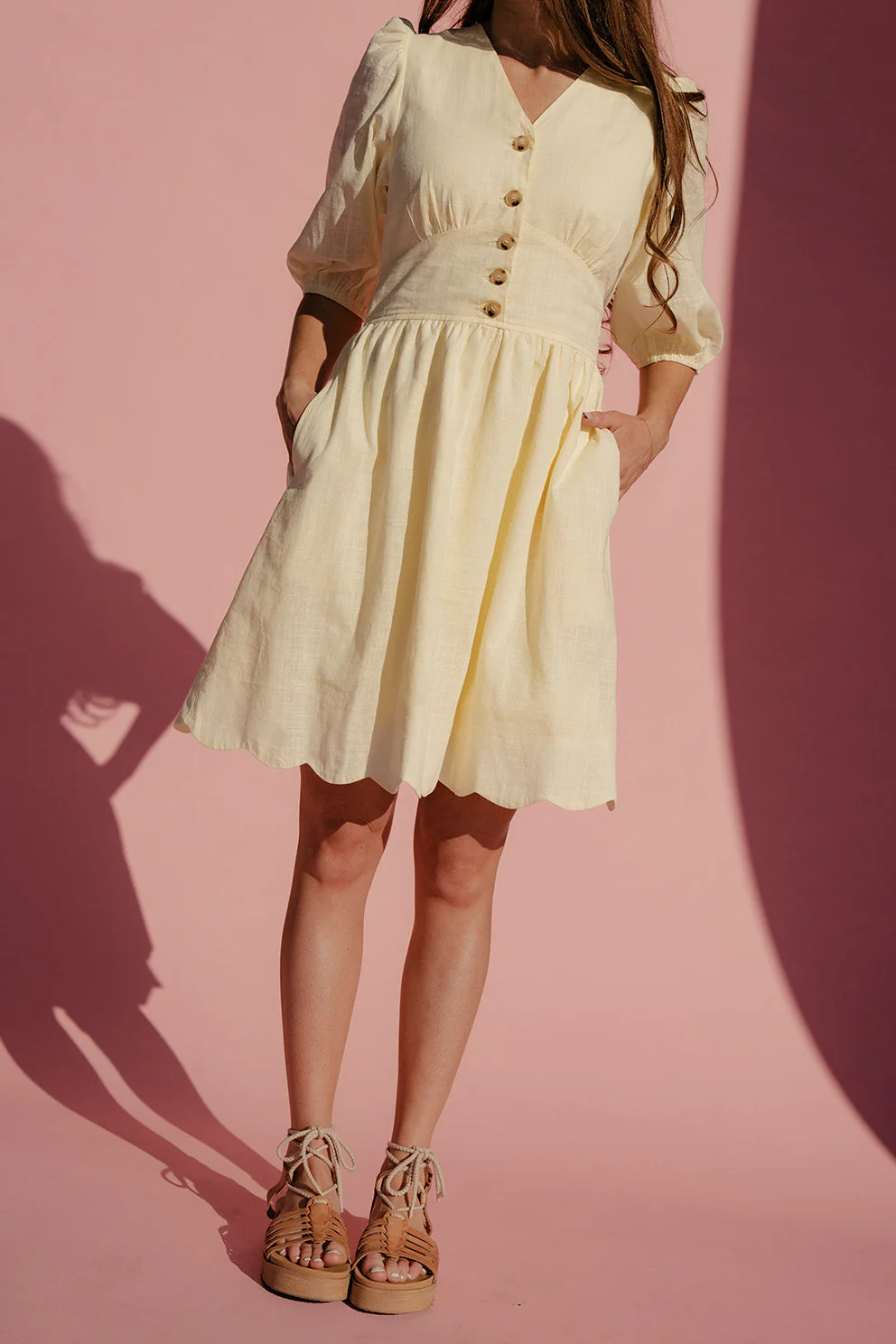 Country Charm Scalloped Dress