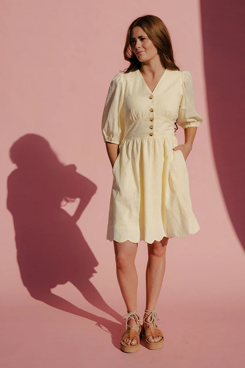 Country Charm Scalloped Dress - Image 4