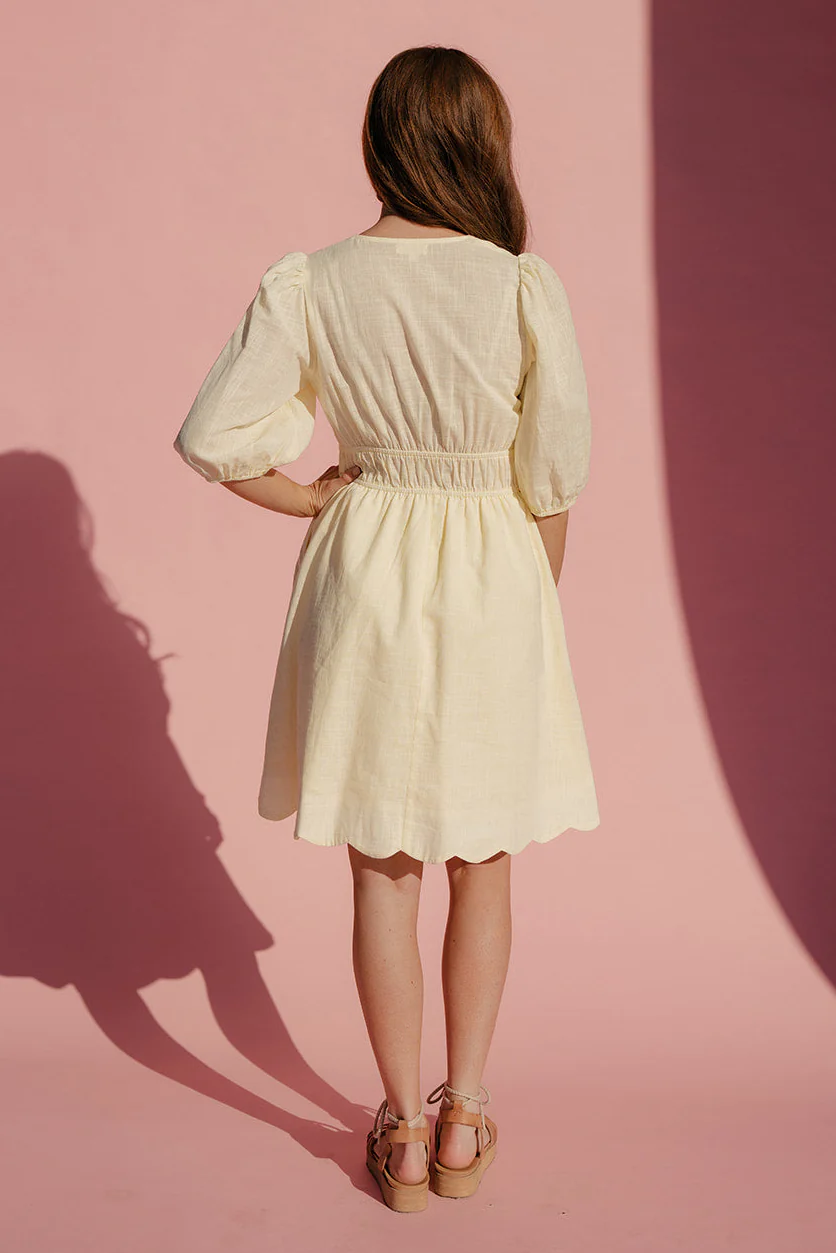 Country Charm Scalloped Dress - Image 5