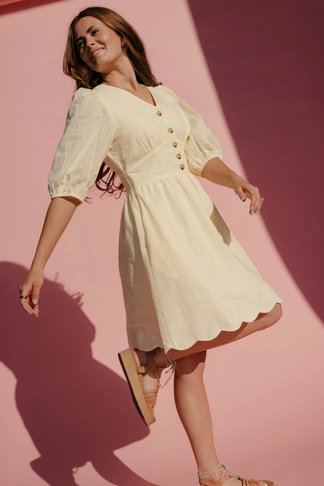 Country Charm Scalloped Dress - Image 6