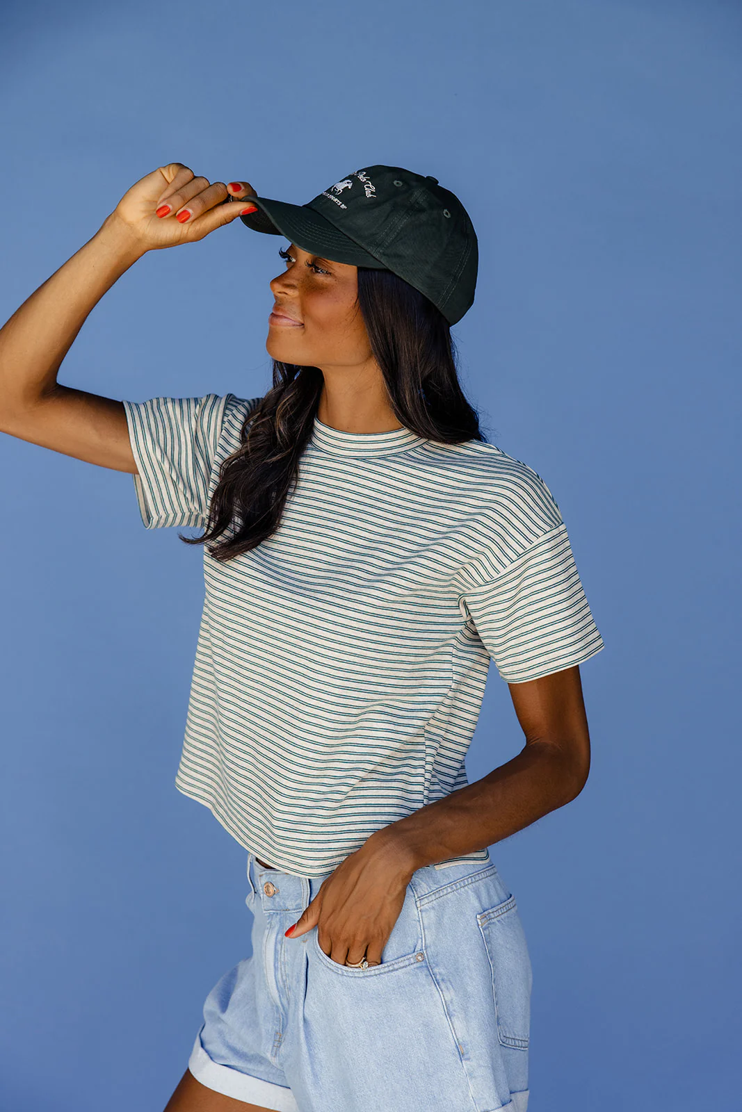 Cozy Casual Striped Tee - Image 12
