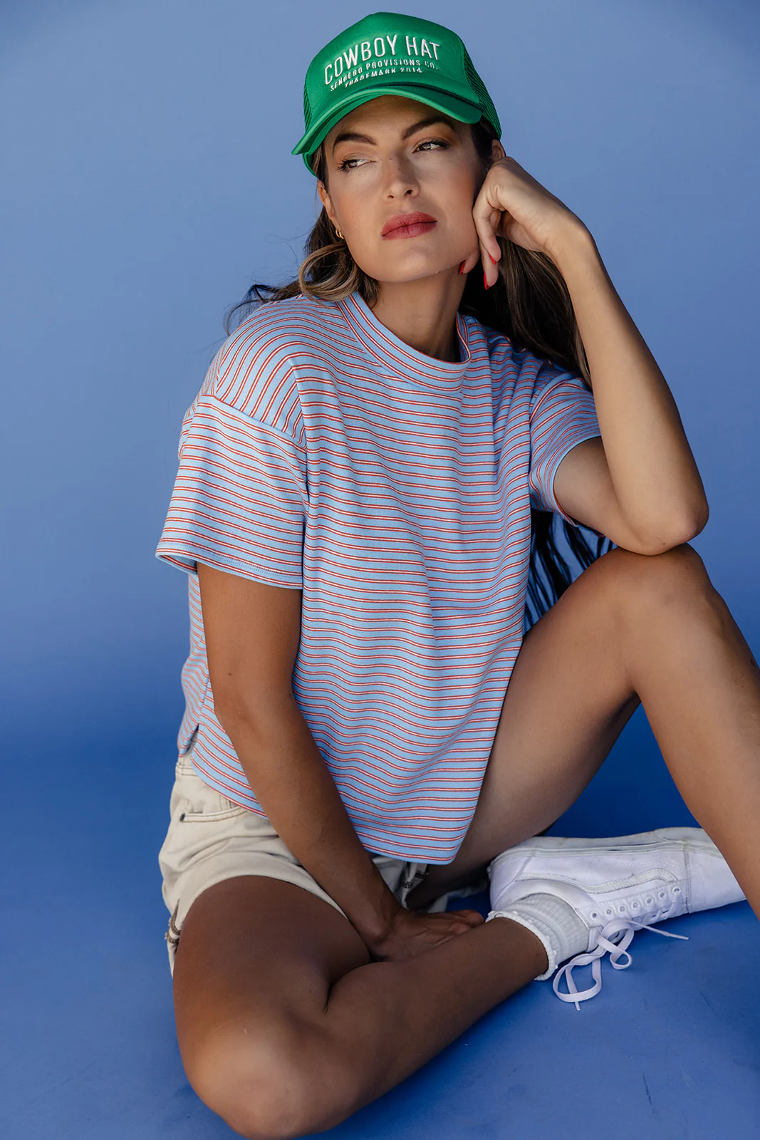 Cozy Casual Striped Tee - Image 2