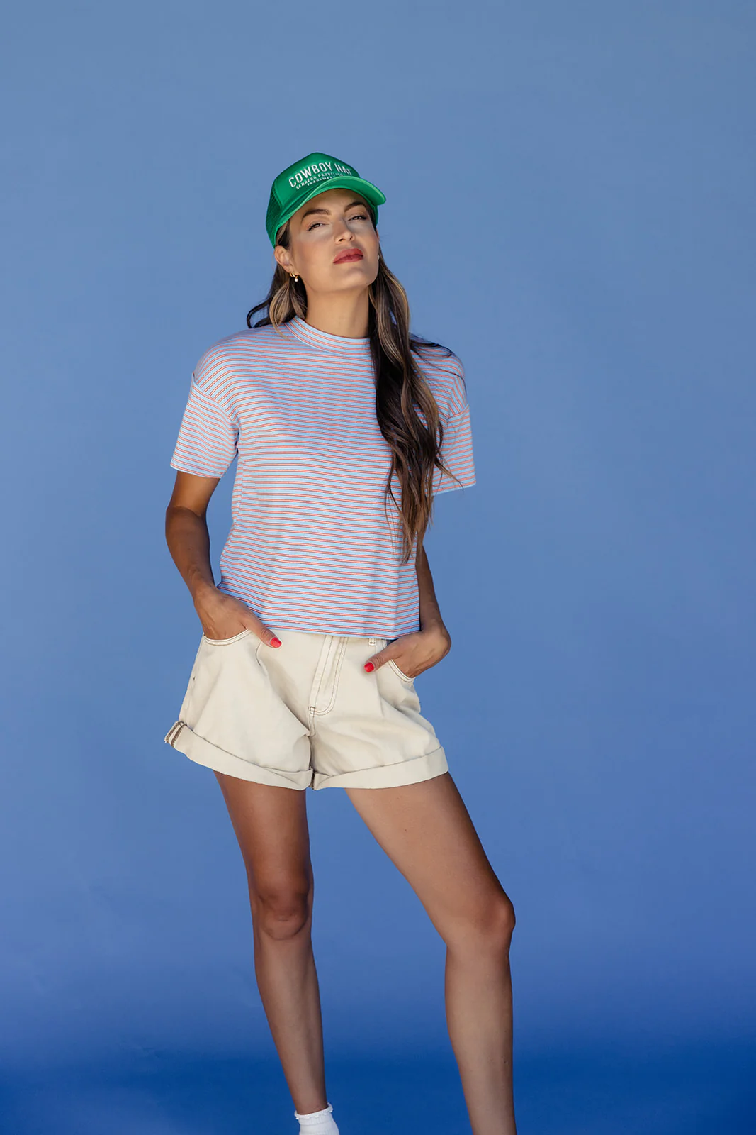 Cozy Casual Striped Tee - Image 4