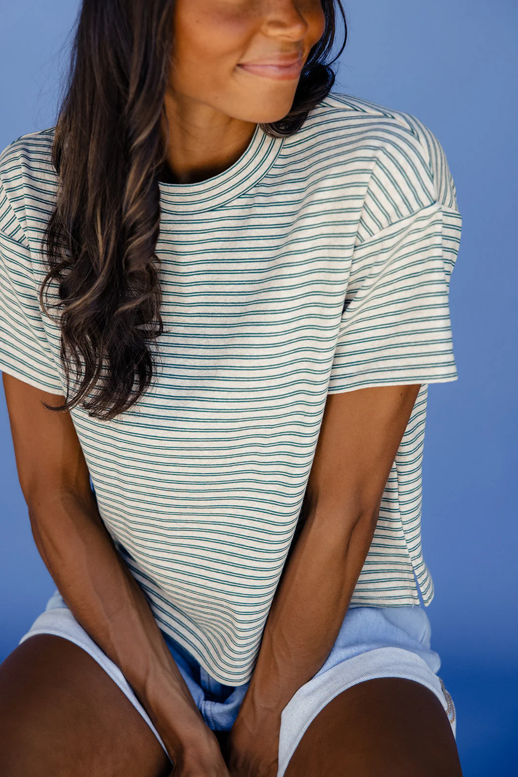 Cozy Casual Striped Tee - Image 8