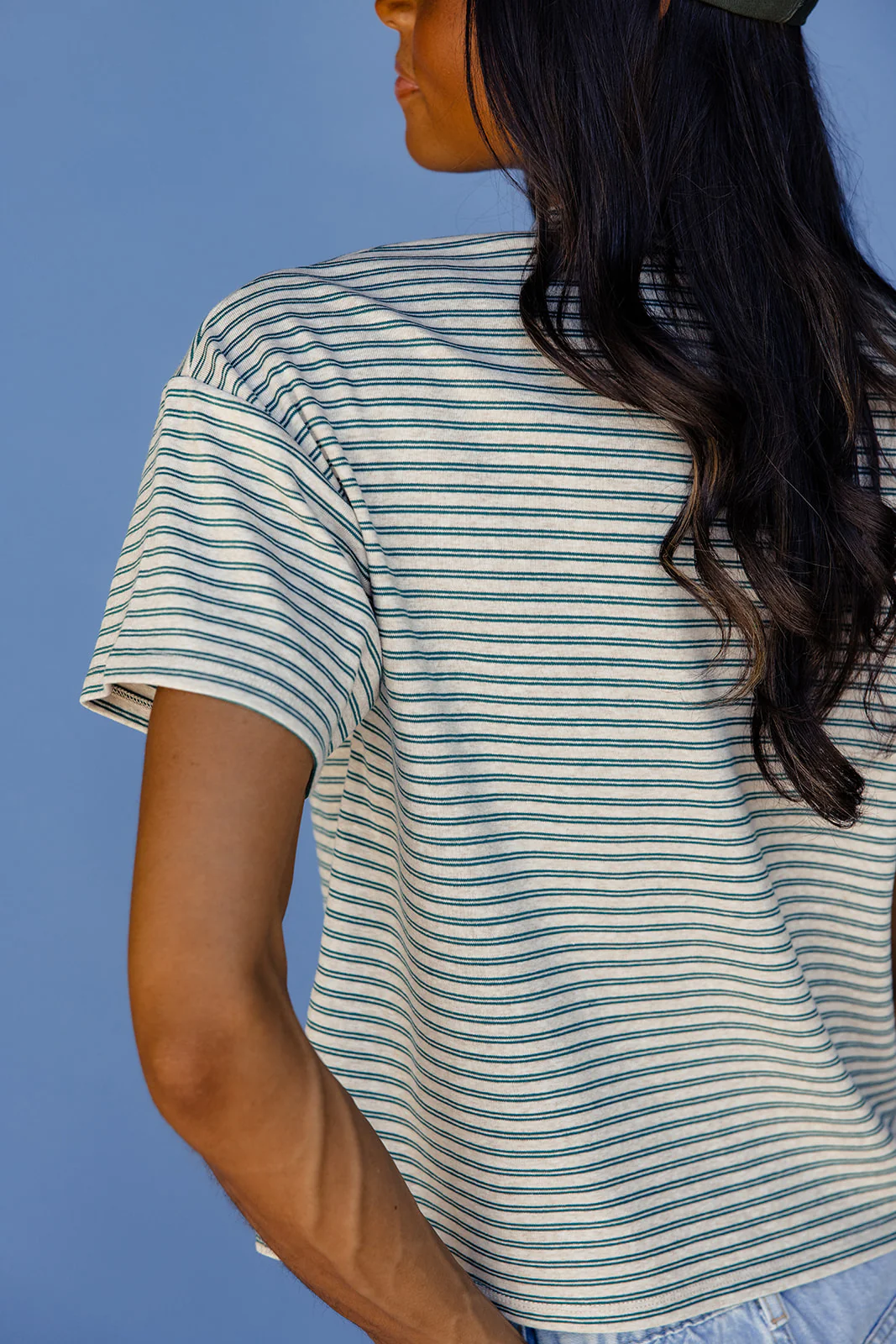 Cozy Casual Striped Tee - Image 9