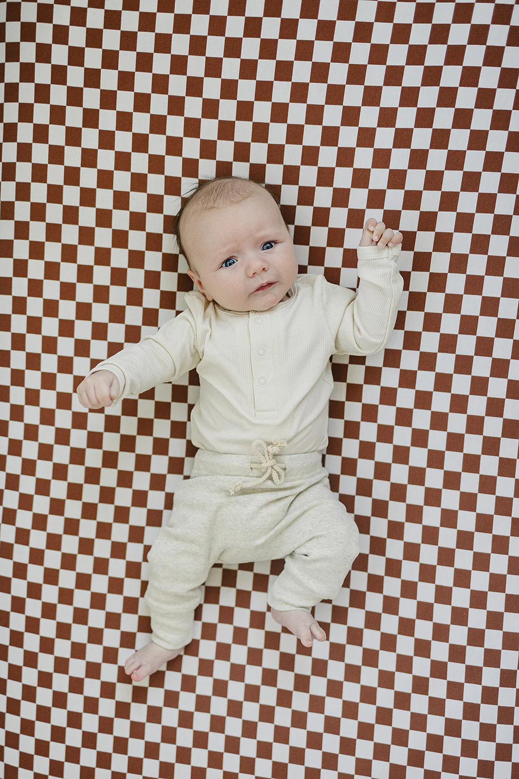 Cream Bamboo Snap Long Sleeve Ribbed Bodysuit - Image 3