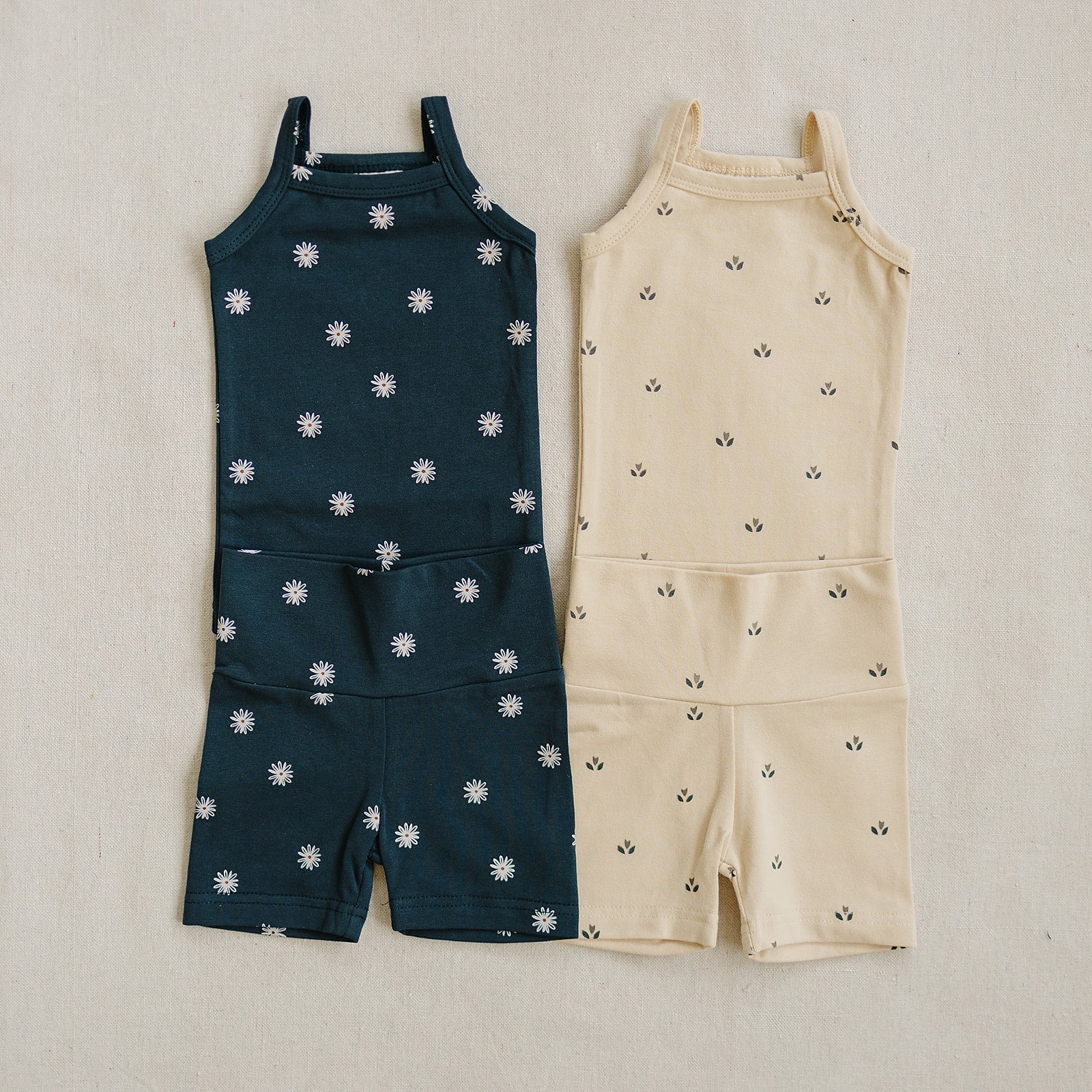 Cream Tulips Tank + Biker Short Set - Image 6