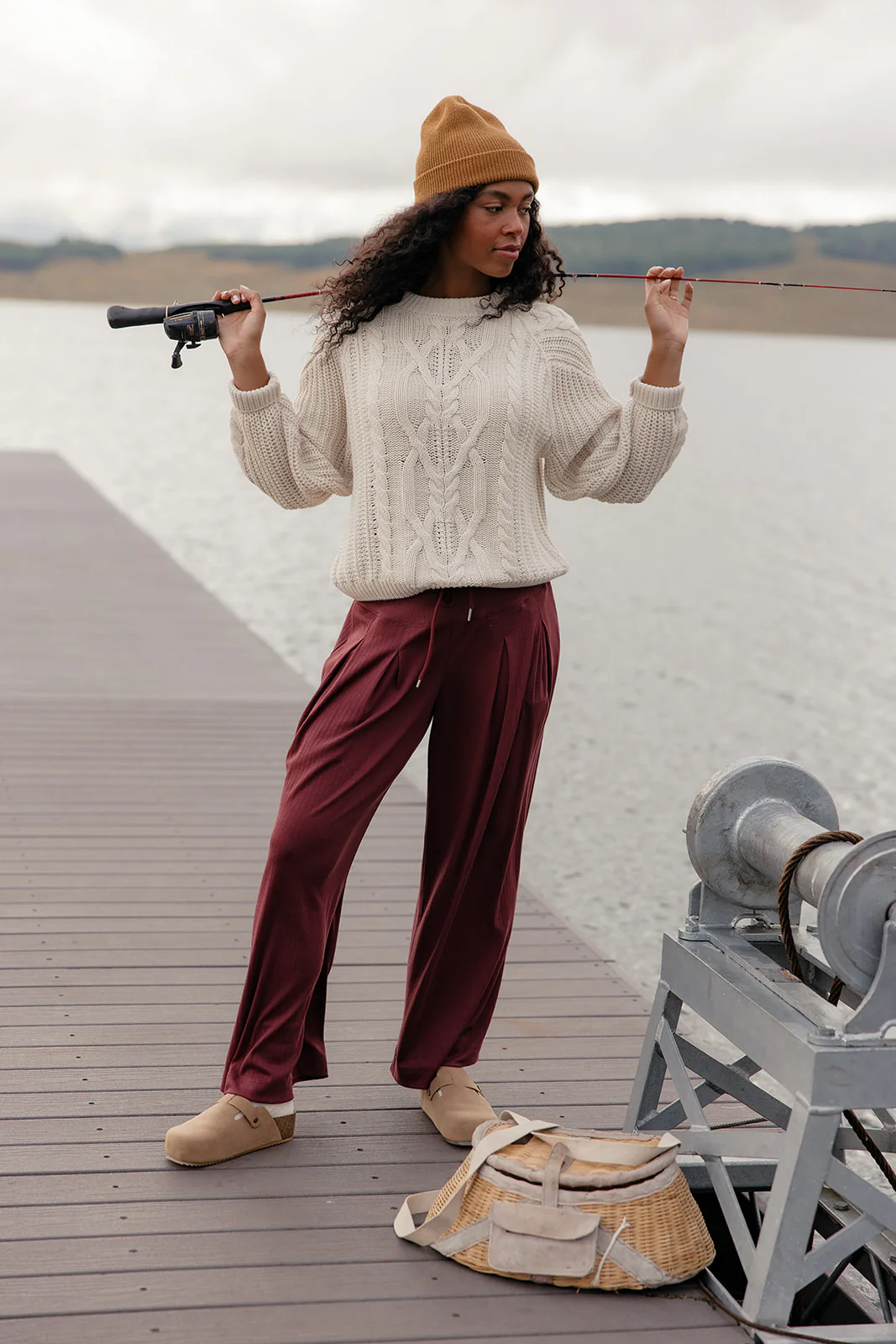 Crimson Whisper Wide Leg Pants - Image 6