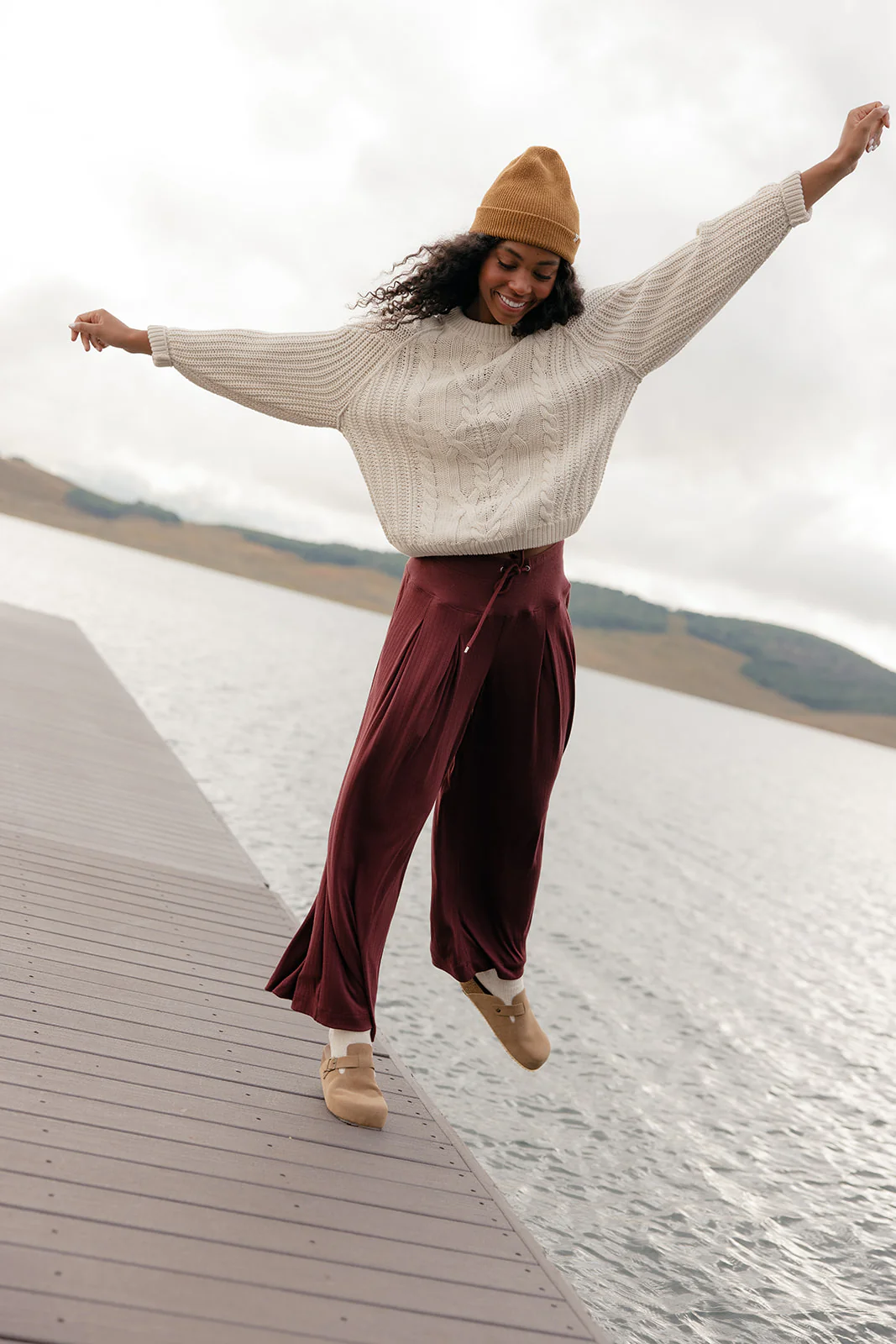 Crimson Whisper Wide Leg Pants - Image 7