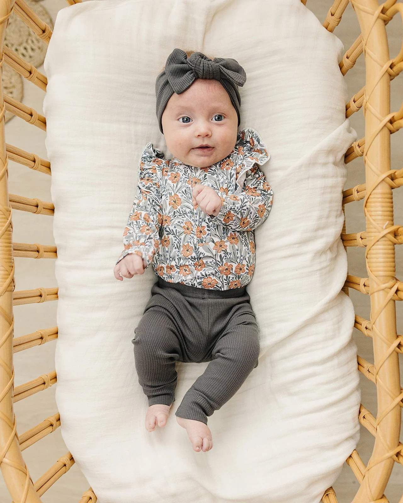 Dainty Meadow Ruffle Sleeve Bamboo Bodysuit - Image 2