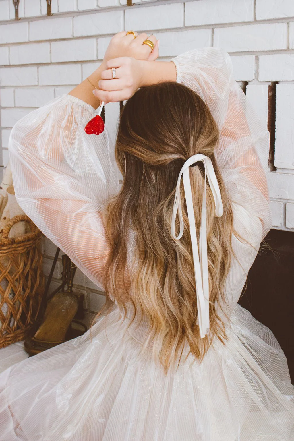 Dainty Ribbon Ponytail - Image 3