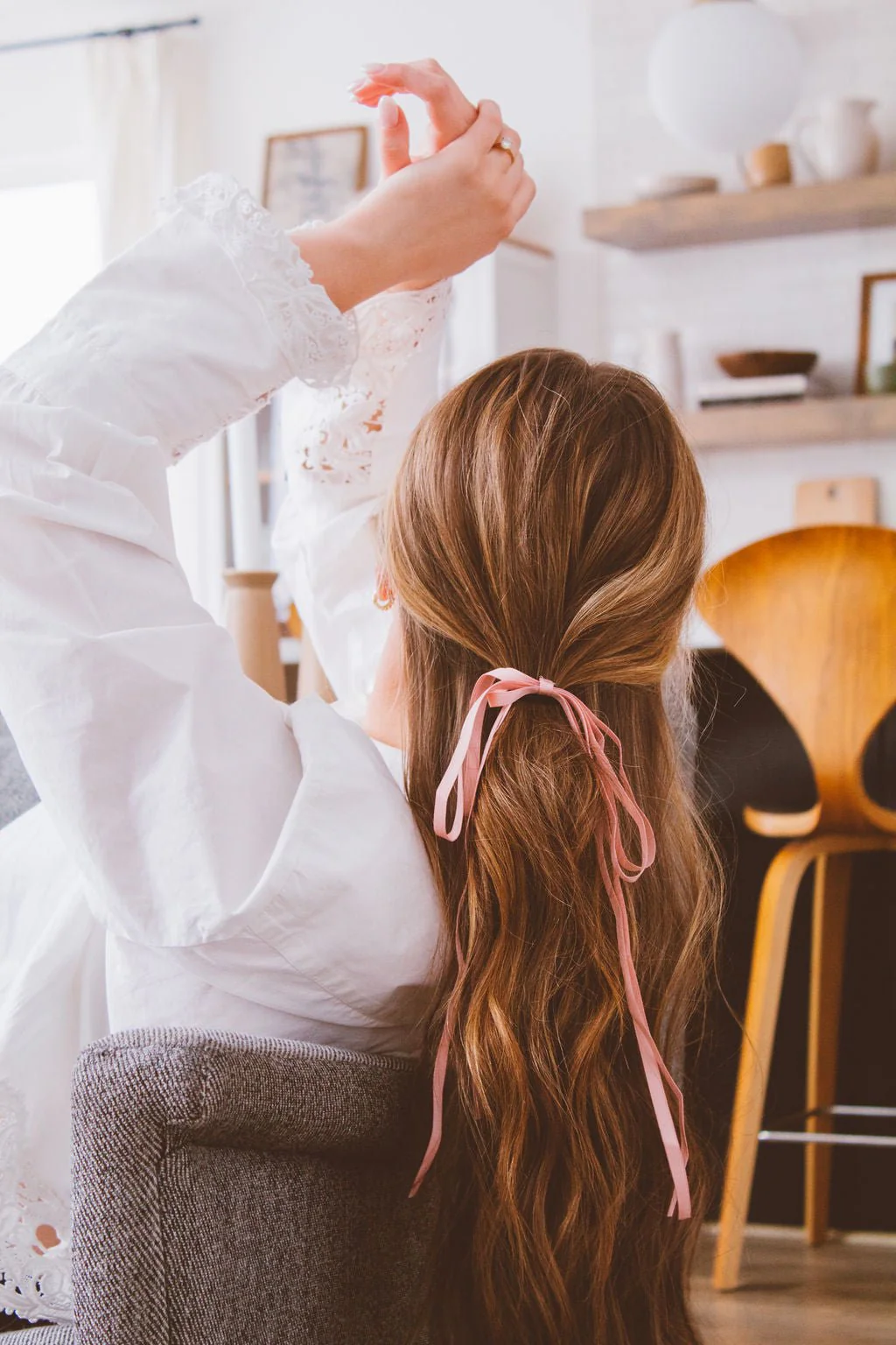 Dainty Ribbon Ponytail - Image 4