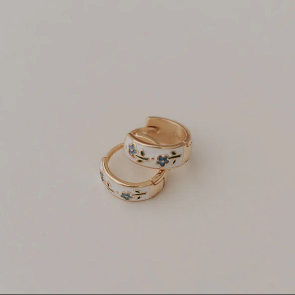 Daphne Tea Cup Hoops - Image 3