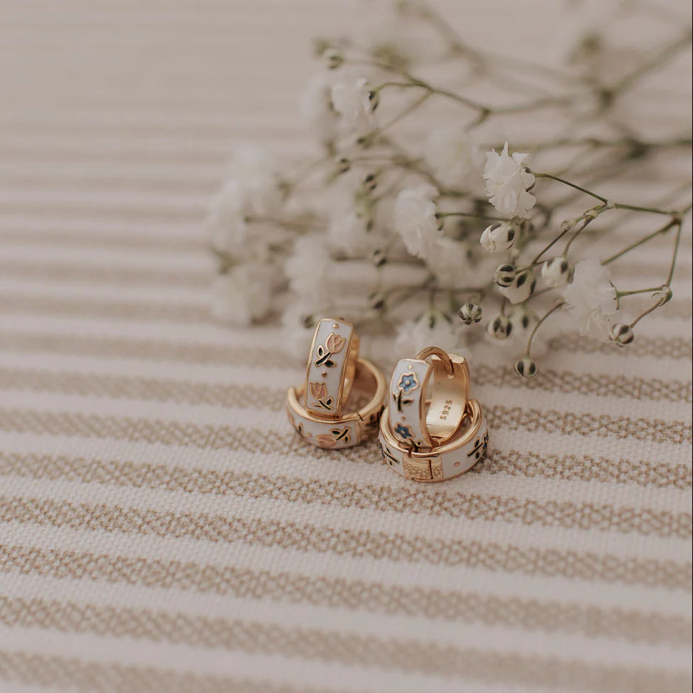 Daphne Tea Cup Hoops - Image 6