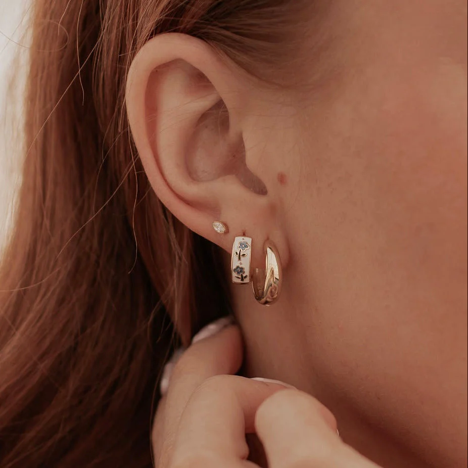 Daphne Tea Cup Hoops - Image 7