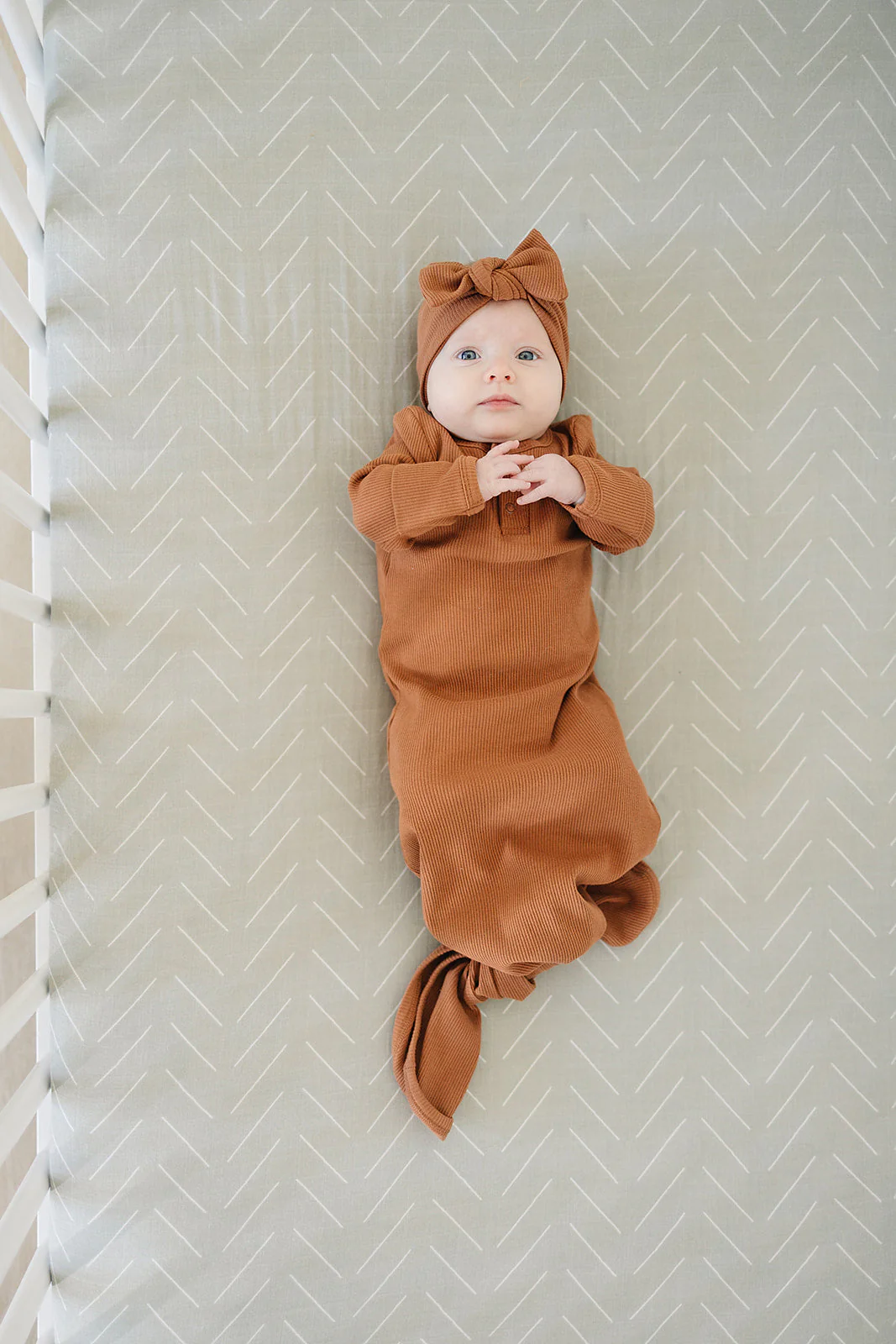 Desert Sage Muslin Crib Sheet - Image 10