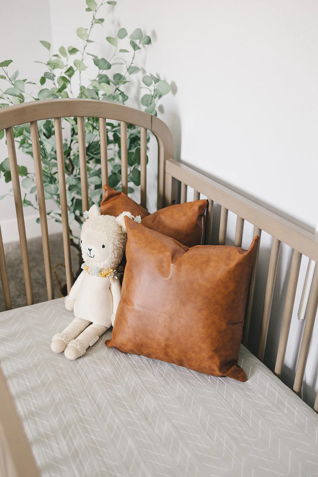 Desert Sage Muslin Crib Sheet - Image 2