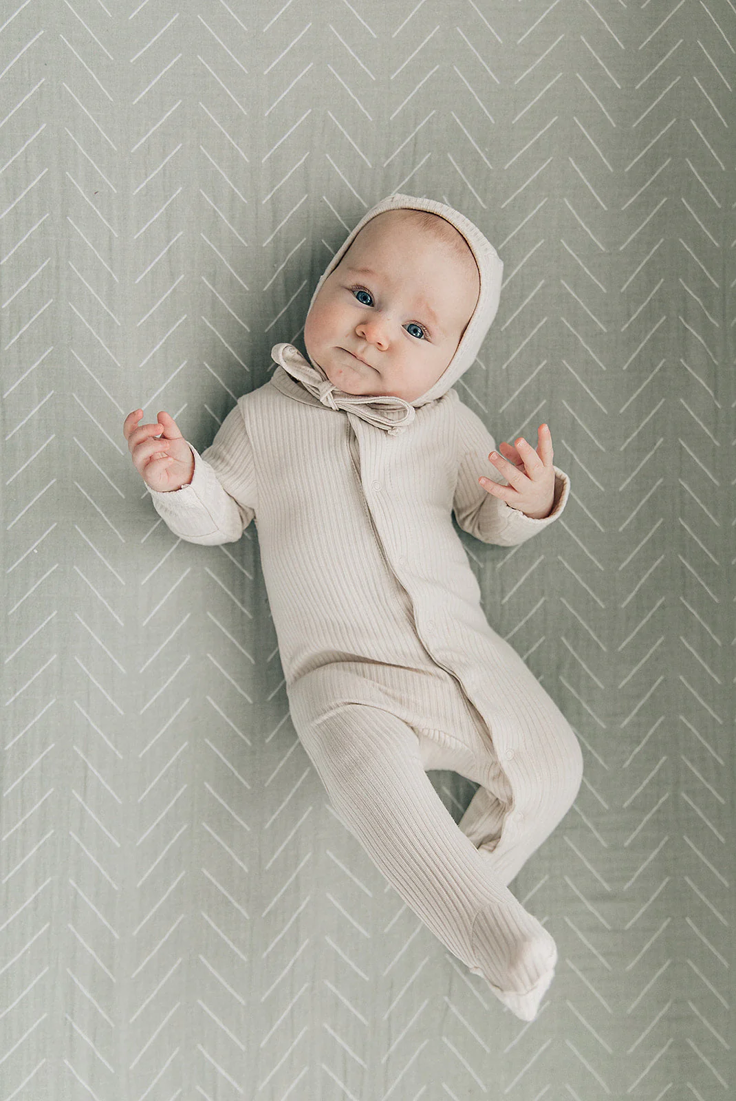 Desert Sage Muslin Crib Sheet - Image 5