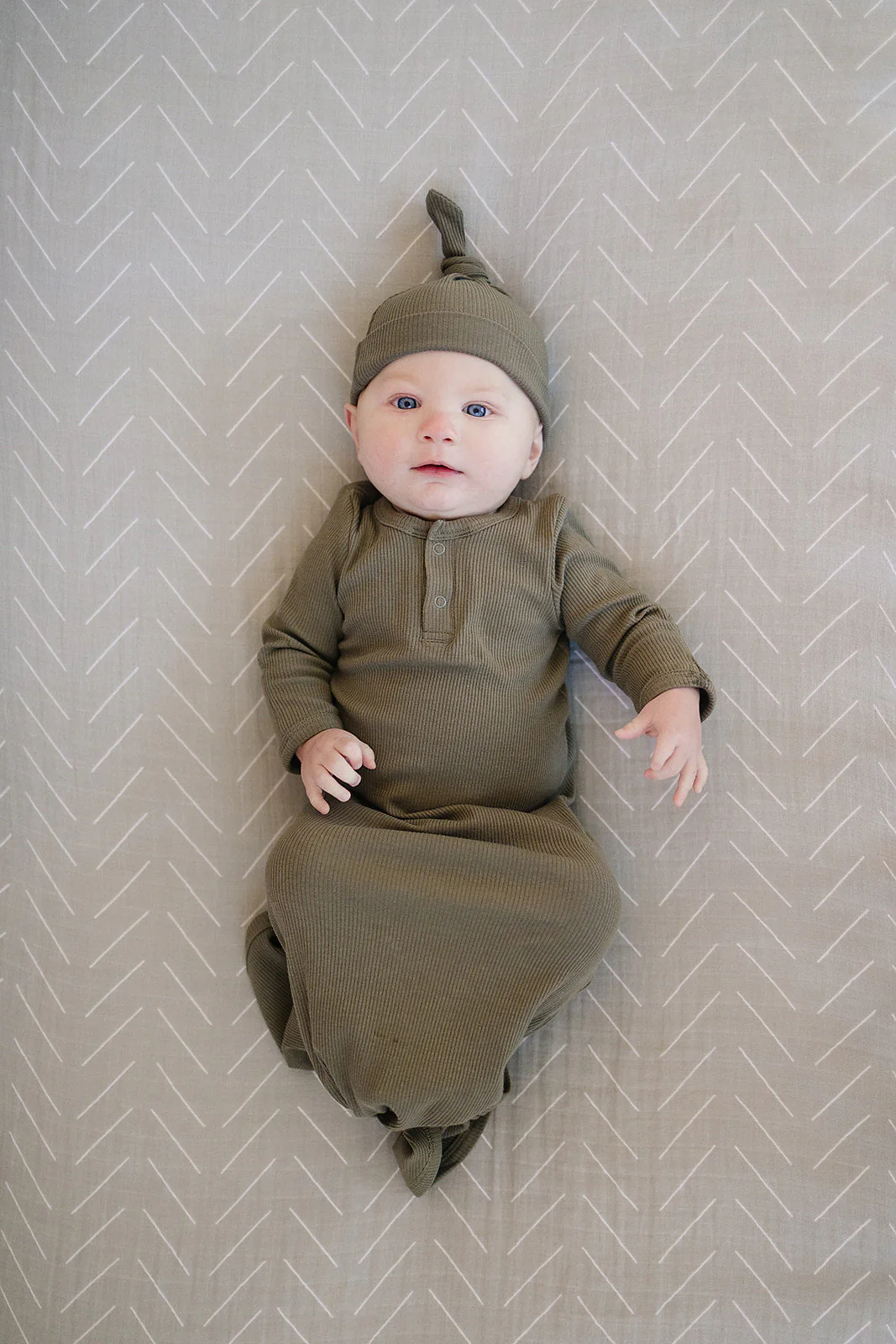 Desert Sage Muslin Crib Sheet - Image 9