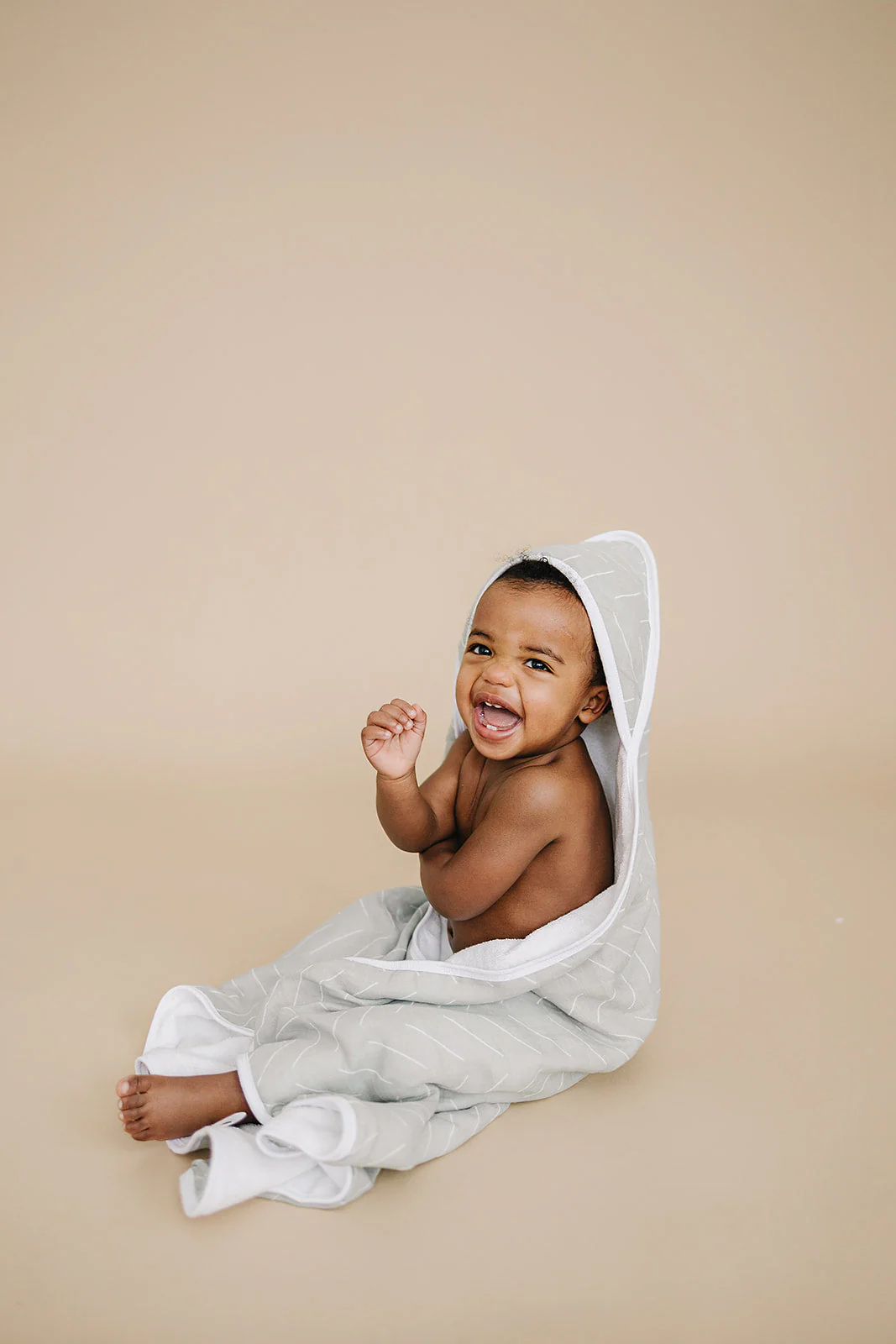 Desert Sage Muslin Hooded Towel - Image 2