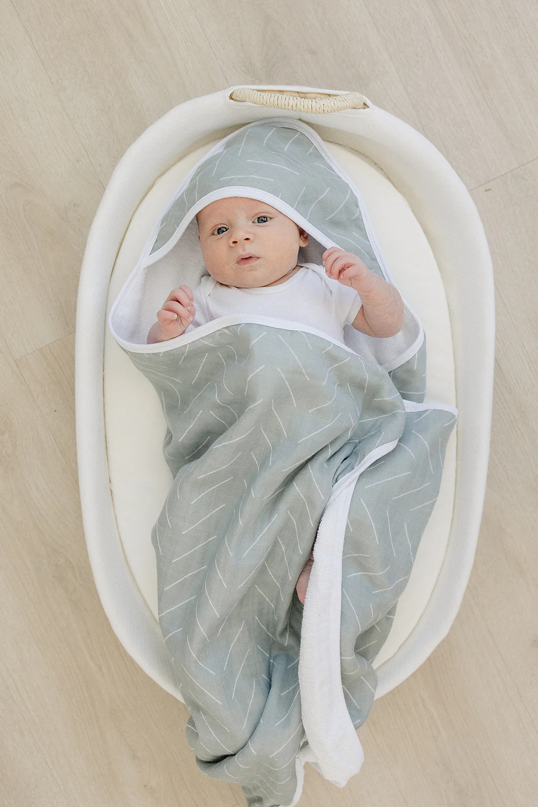 Desert Sage Muslin Hooded Towel - Image 5