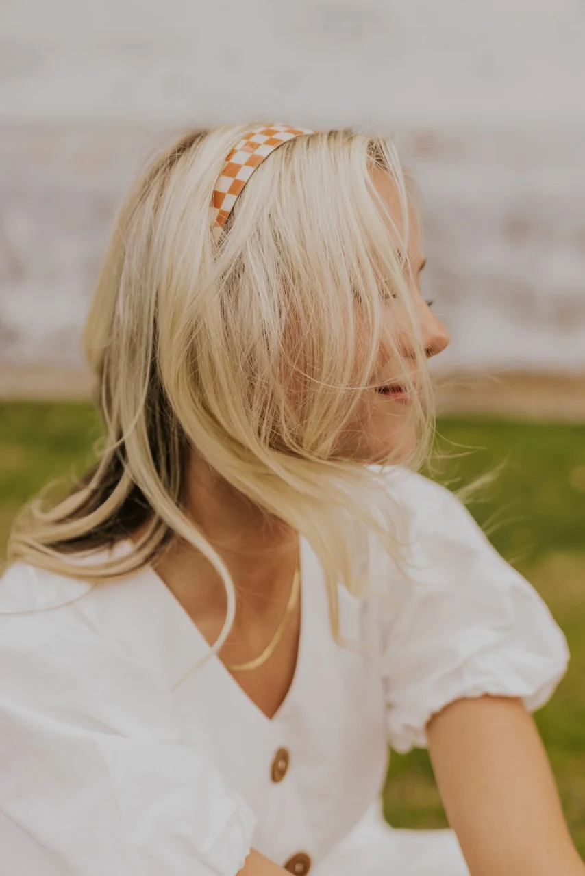 Dial Up Checkered Headband - Image 3