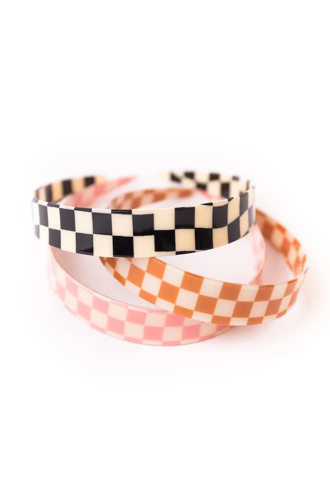 Dial Up Checkered Headband - Image 5