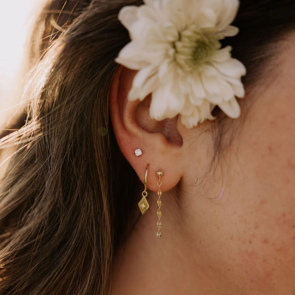 Diamond Flat Back Studs - Image 2