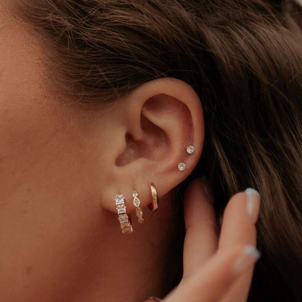 Diamond Flat Back Studs - Image 4