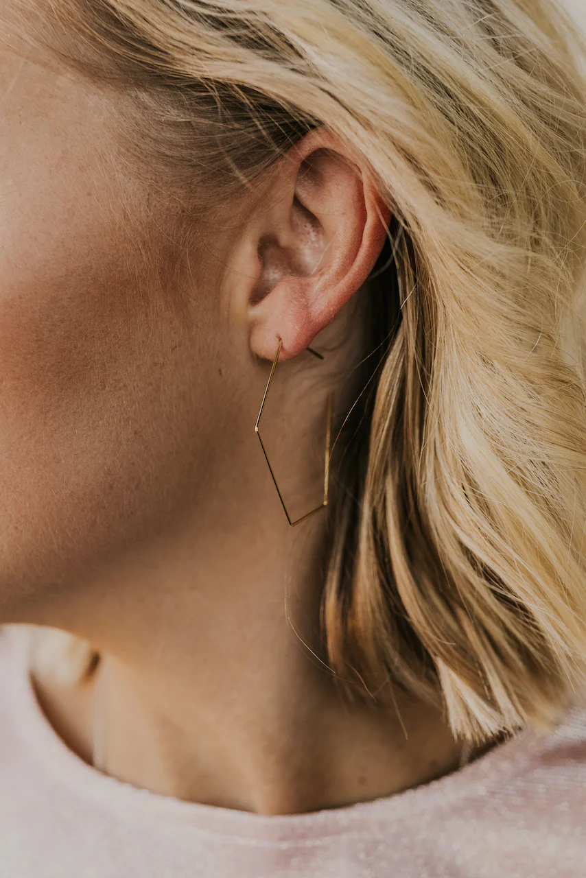 Doing Fine Hexagon Earrings - Image 3