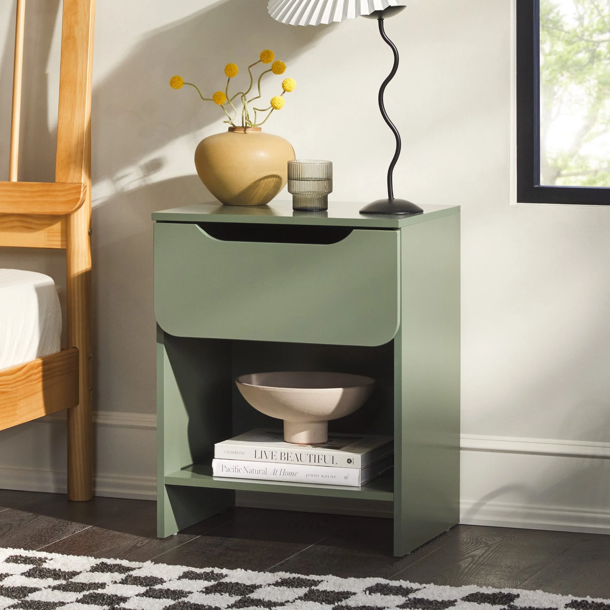Domm Modern 1-Drawer Nightstand - Image 10
