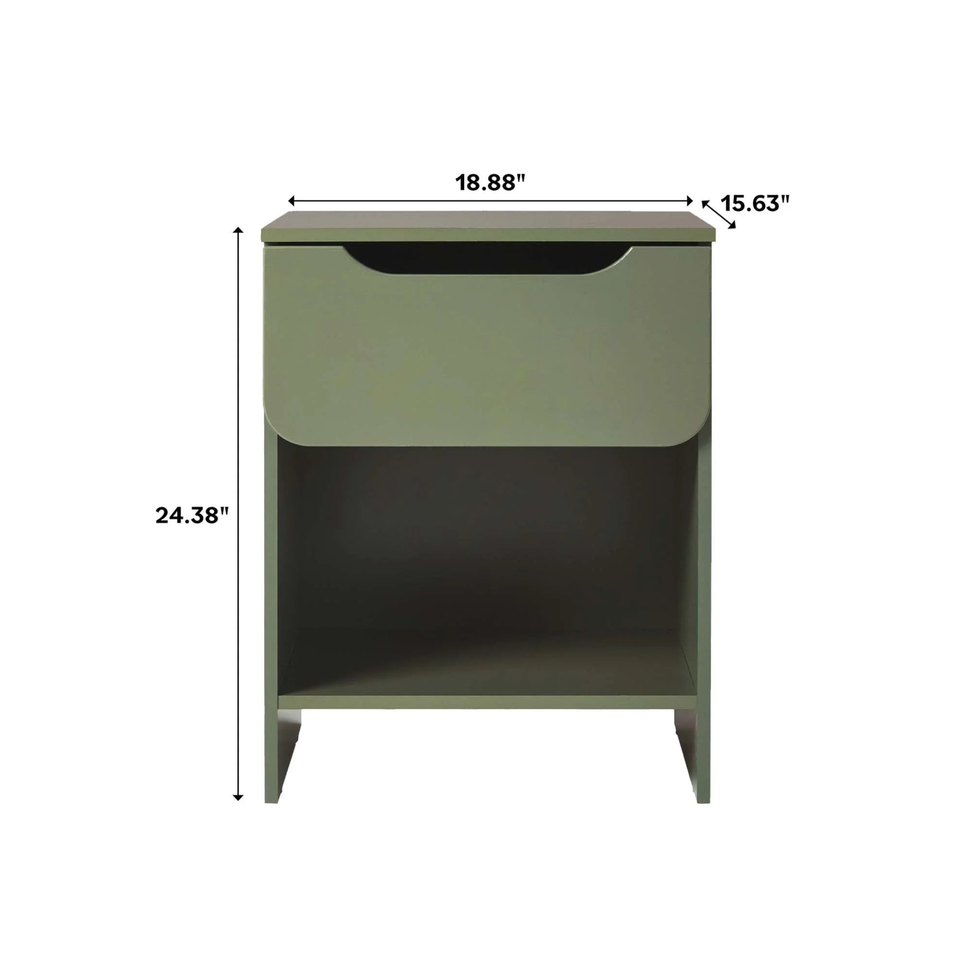 Domm Modern 1-Drawer Nightstand - Image 16