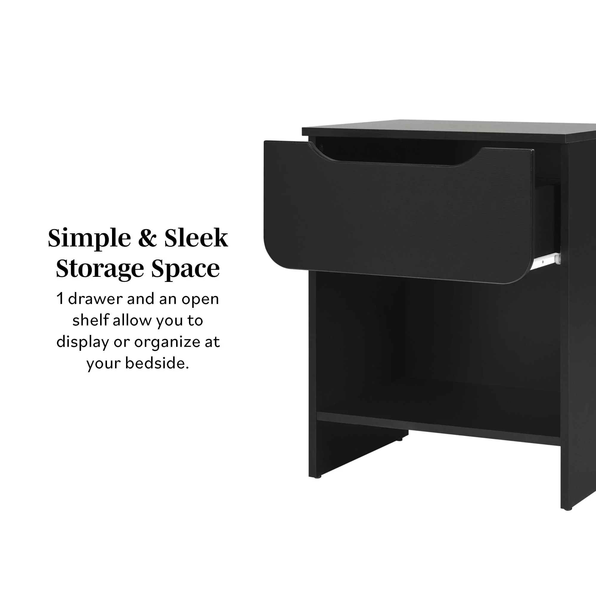 Domm Modern 1-Drawer Nightstand - Image 3