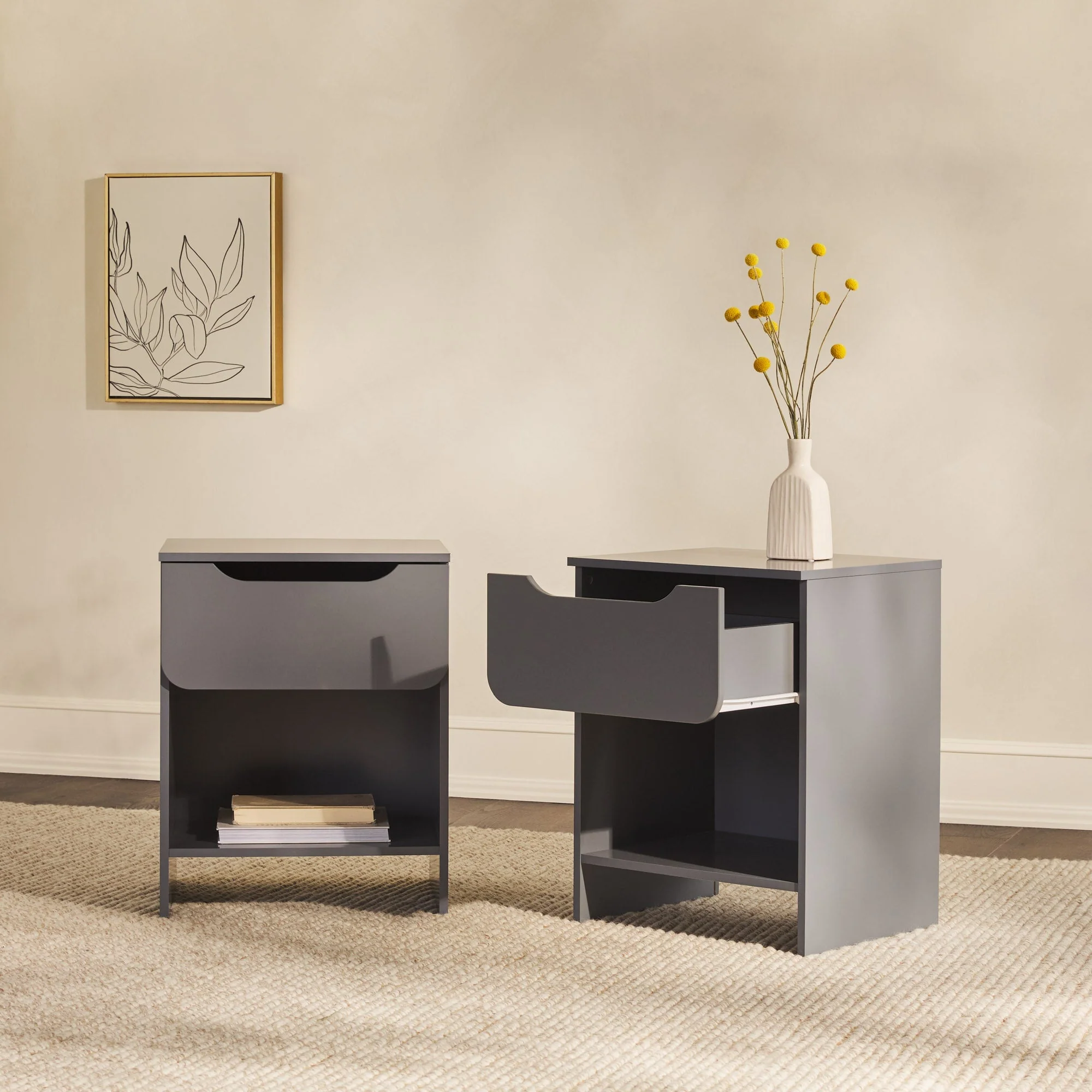 Domm Modern 1-Drawer Nightstand - Image 32
