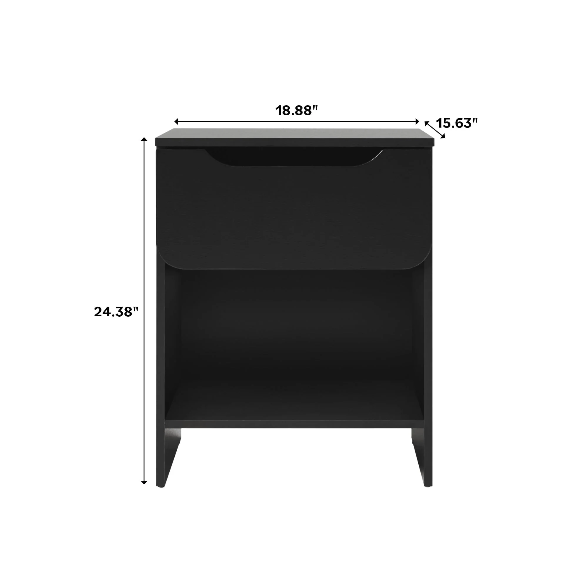 Domm Modern 1-Drawer Nightstand - Image 4