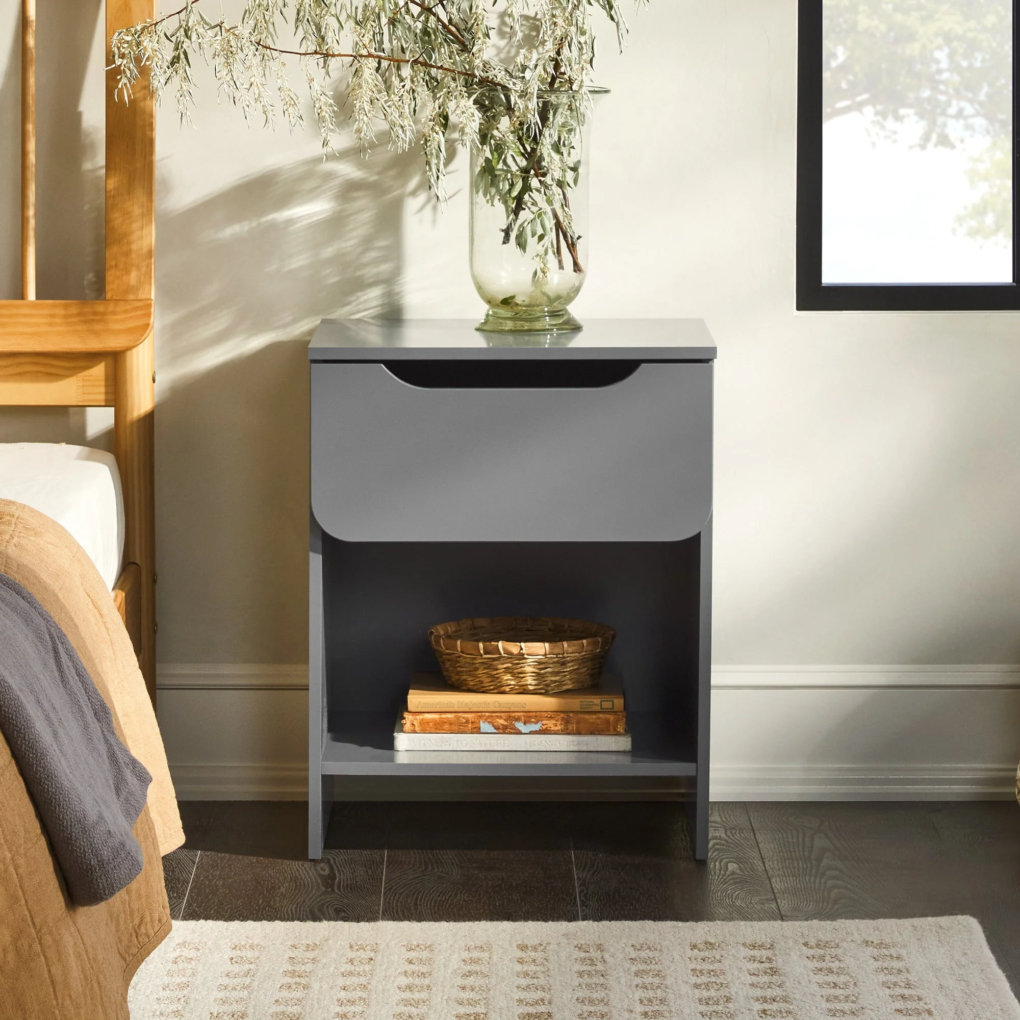Domm Modern 1-Drawer Nightstand - Image 5