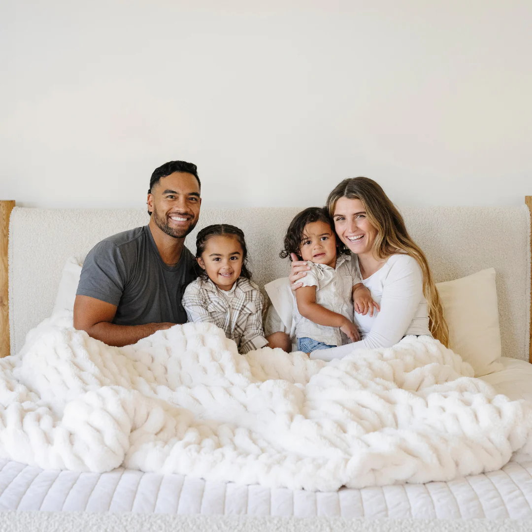 DOUBLE RUCHED FAUX FUR XL THROW BLANKETS - Image 3