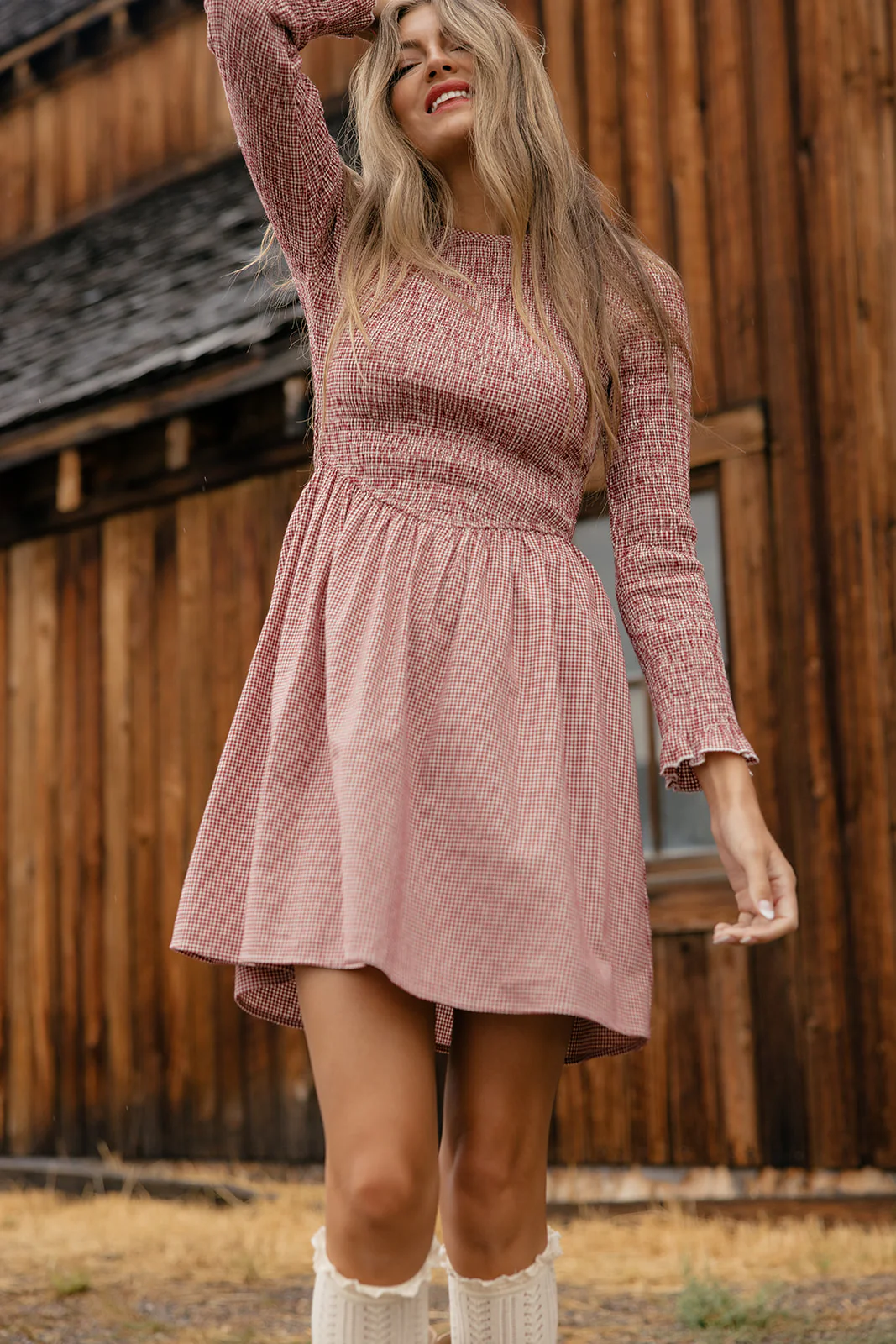 Dustland Dreams Gingham Dress - Image 7