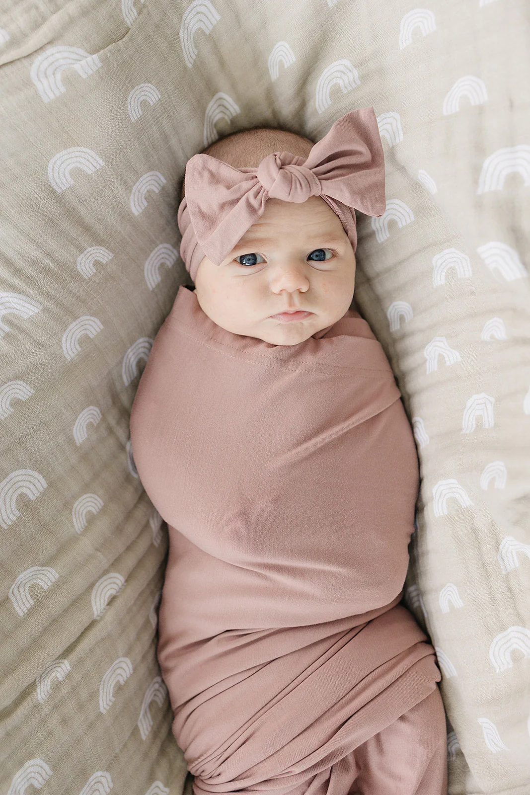 Dusty Rose Bamboo Head Wrap - Image 2