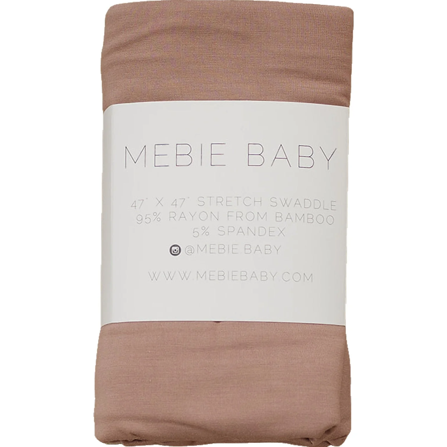 Dusty Rose Bamboo Stretch Swaddle - Image 5