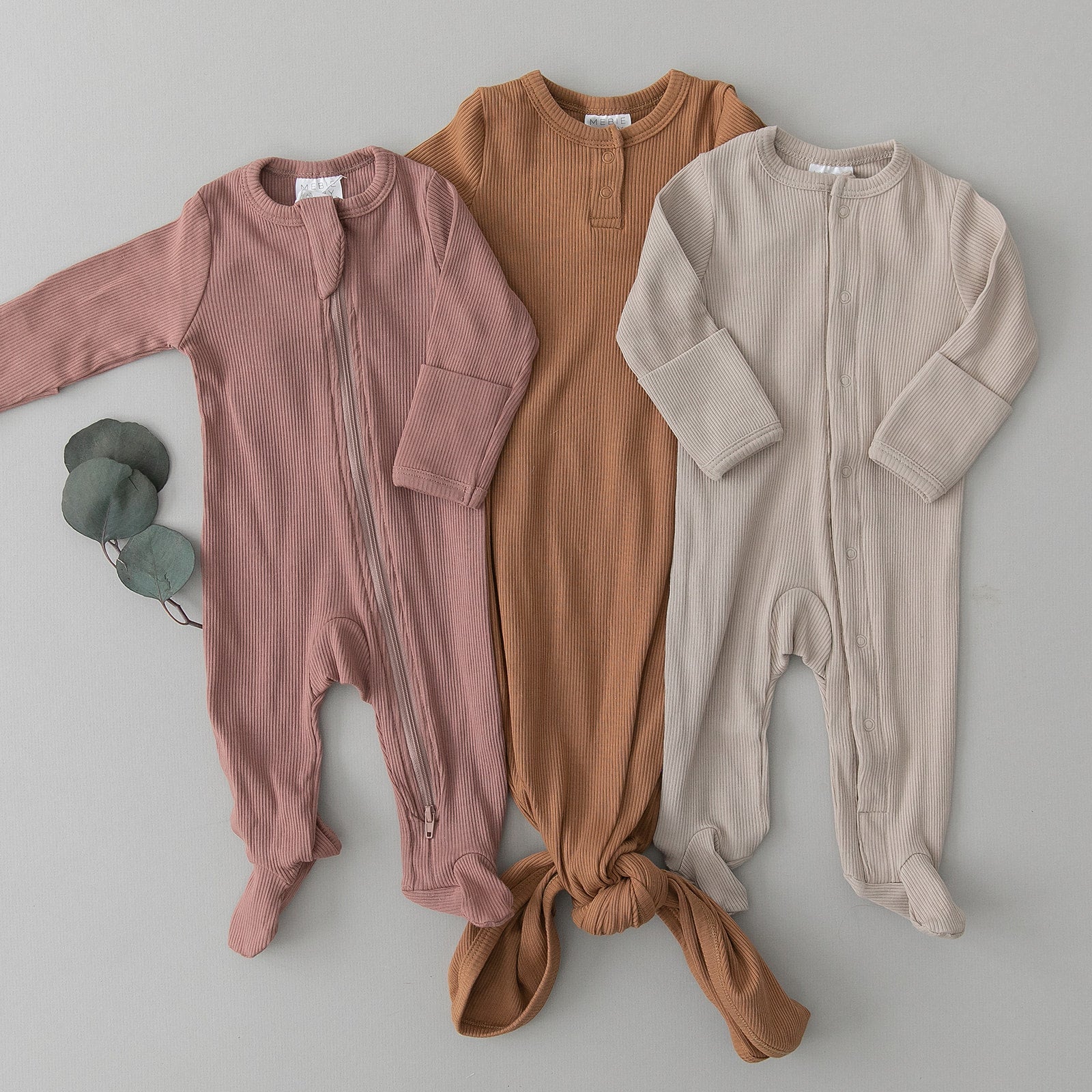 Dusty Rose Organic Cotton Ribbed Zipper - Image 8