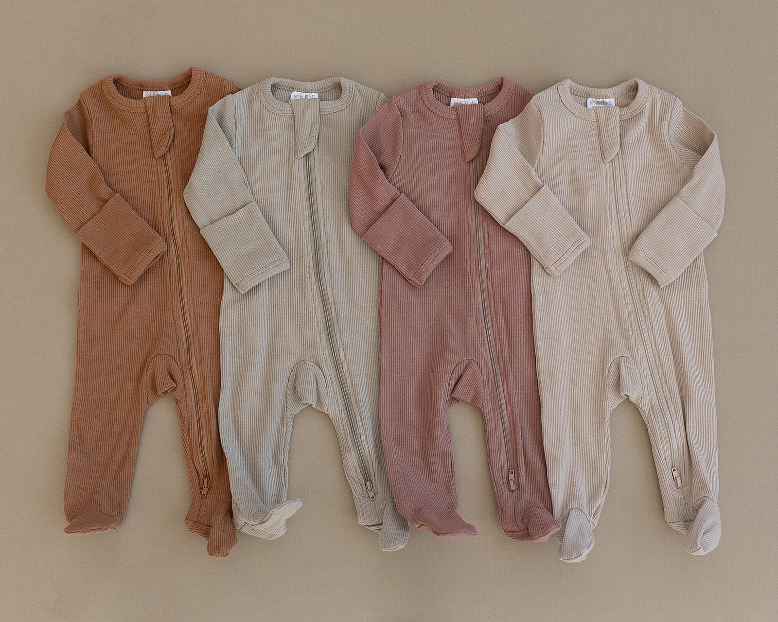 Dusty Rose Organic Cotton Ribbed Zipper - Image 9
