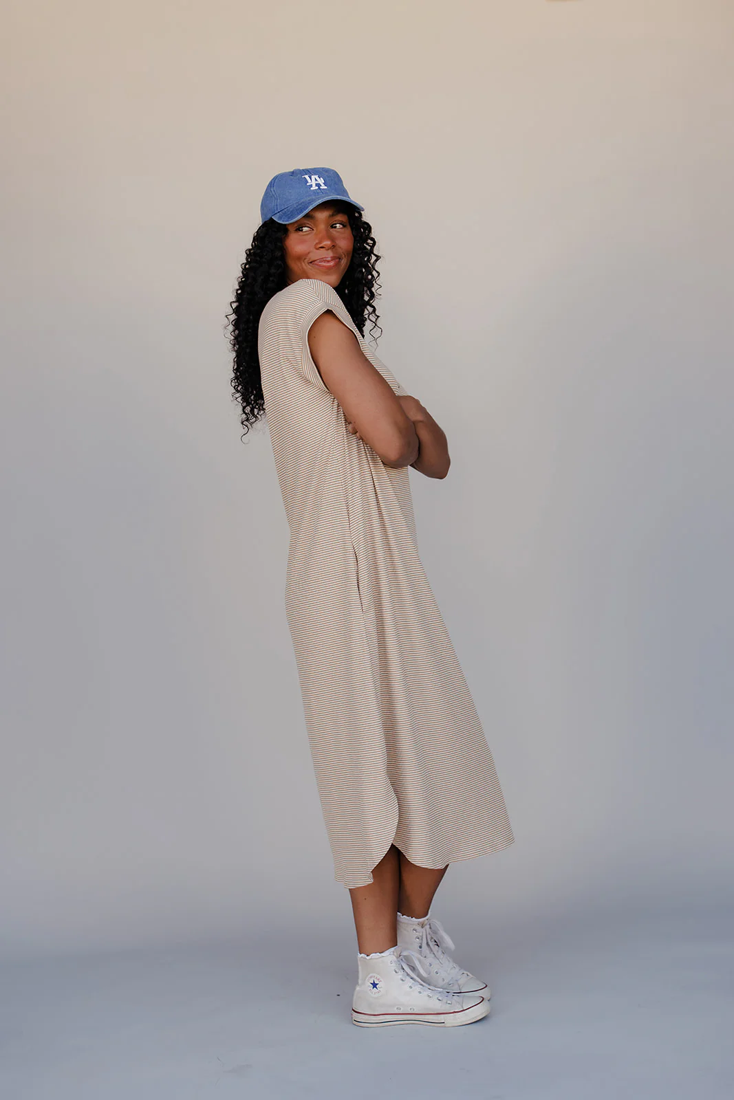 Earthbound Casual Midi Dress - Image 9