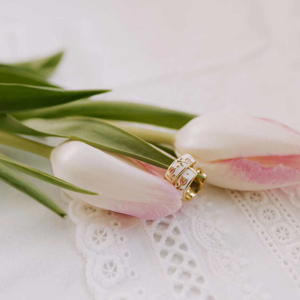 Eloise Tea Cup Hoops - Image 3