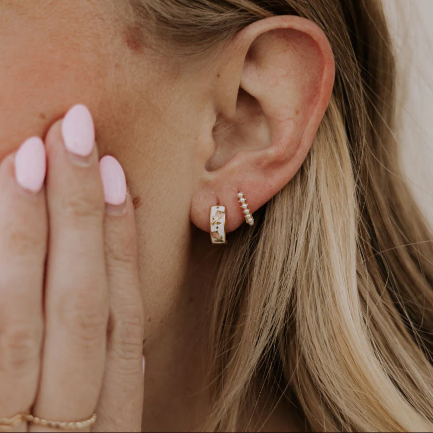 Eloise Tea Cup Hoops - Image 8