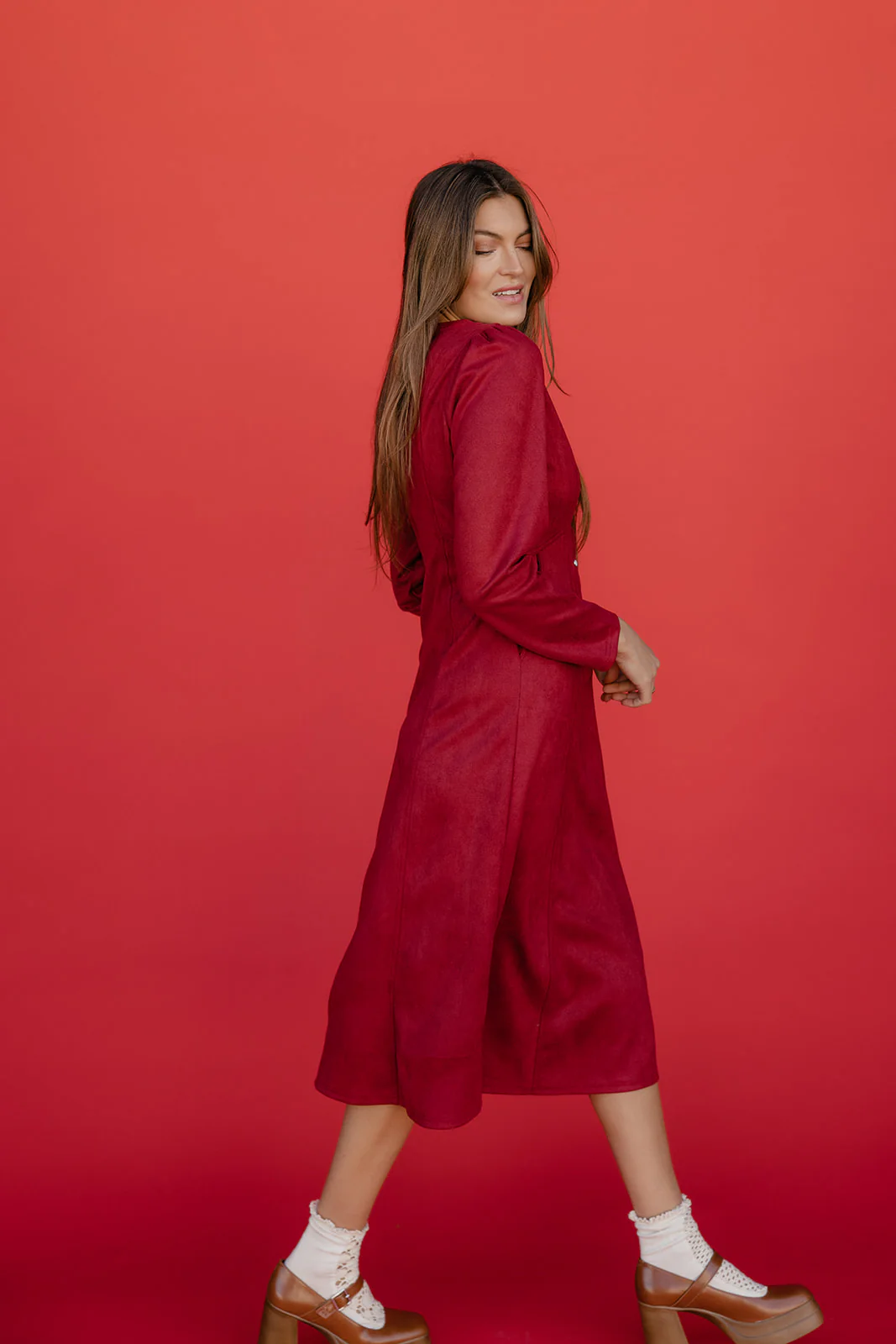Evelyn Button Dress - Image 7