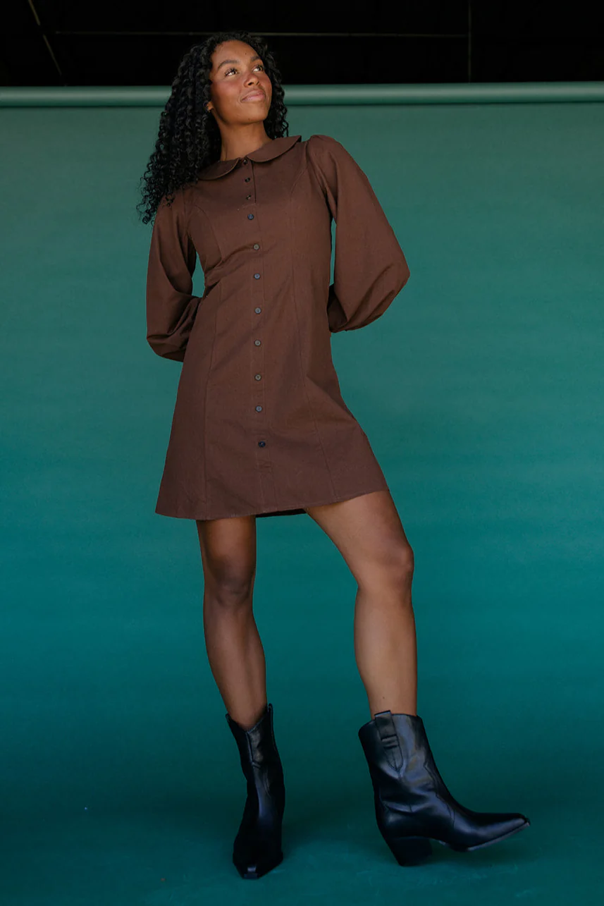 Evermore Collared Mini Dress - Image 2