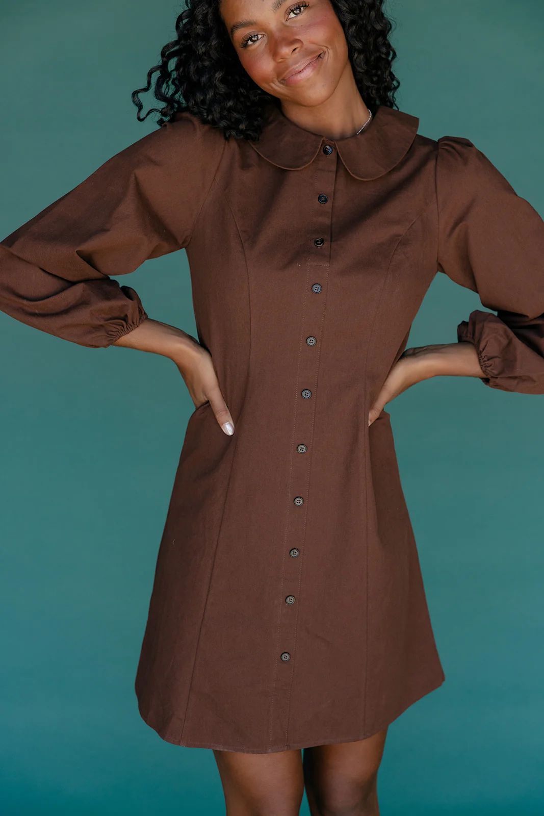 Evermore Collared Mini Dress - Image 3