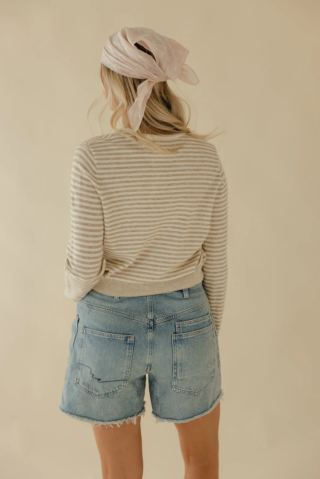 Everyday Neutral Stripe Cardigan - Image 4